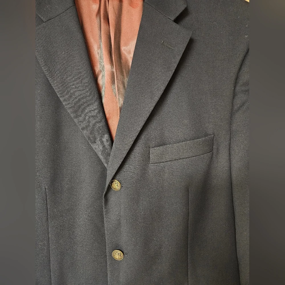 Paul Fredrick‎ 43R Navy Wool Blazer
